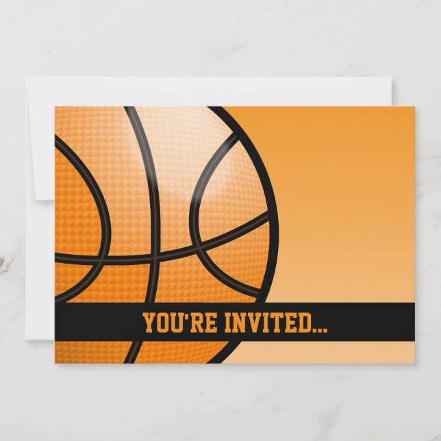 Invitation Anniversaire Basket-ball (Devant)
