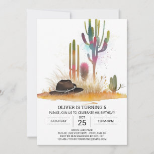 Invitation Anniversaire Bohemian Cowboy en ligne