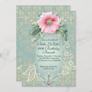 Invitation Anniversaire Brunch Fête des mères Déjeuner Invita