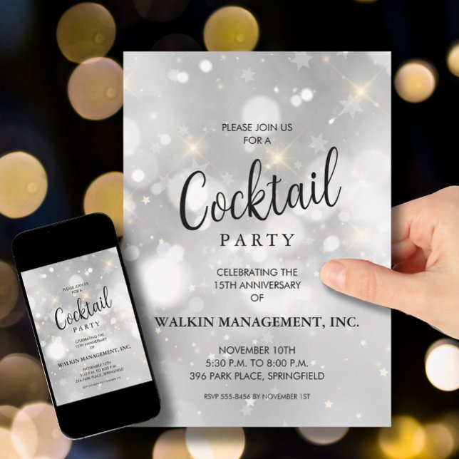 Invitation Anniversaire commercial (Créateur téléchargé)