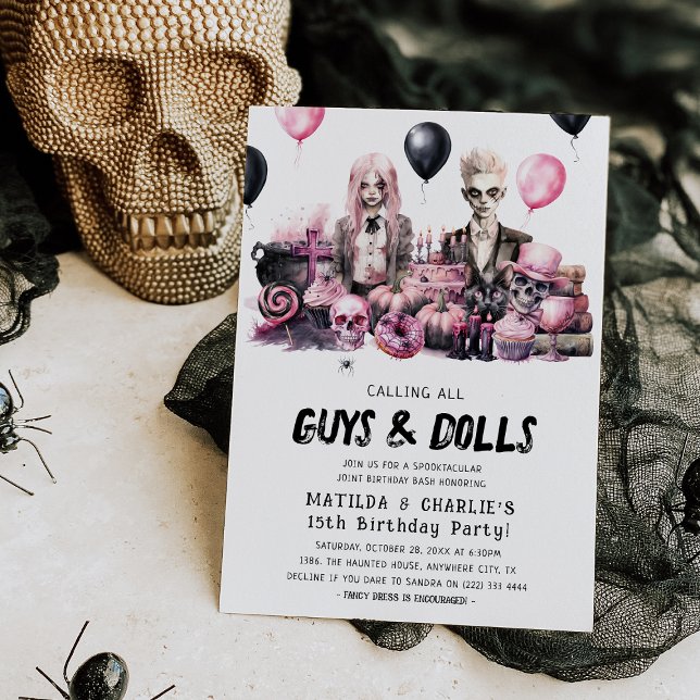 Invitation Anniversaire conjoint Spooktacular Halloween (Créateur téléchargé)