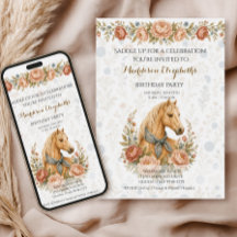 Anniversaire Cowgirl Blue