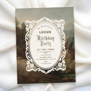 Invitation anniversaire d'art vintage