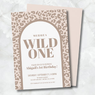 Invitation Anniversaire de 1 an de Modern Wild One