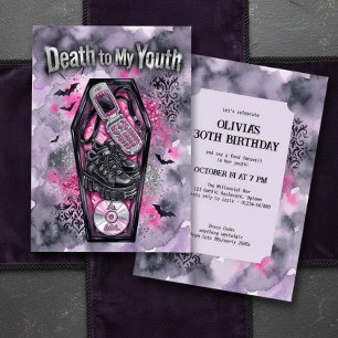 Invitation Anniversaire de 30 ans : la mort de ma jeunesse Y2