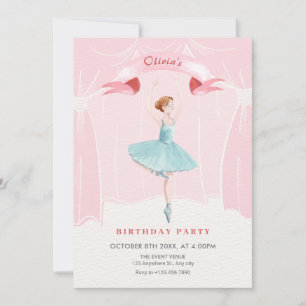Invitation anniversaire de Ballerina
