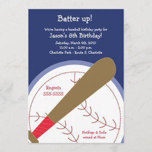 Invitation Anniversaire de BASEBALL {TBA}