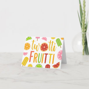 Invitation Anniversaire de bruits de glace d'agrume de Twotti