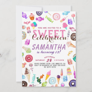 Invitation Anniversaire de Candyland