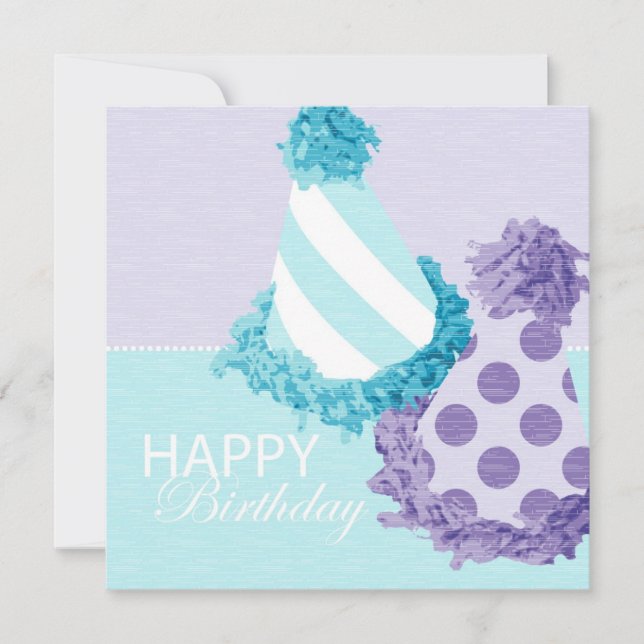 Invitation Anniversaire de casquettes de partie (Devant)