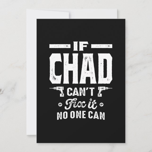 Invitation Anniversaire de Chad avec nom personnalisé (Devant)