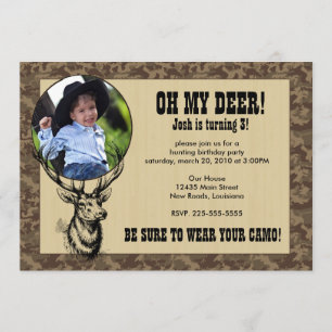 Invitation Anniversaire de chasse