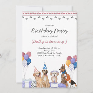 Invitation Anniversaire de chiot