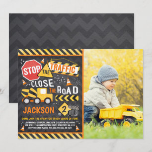 Invitation Anniversaire de construction Truck Part