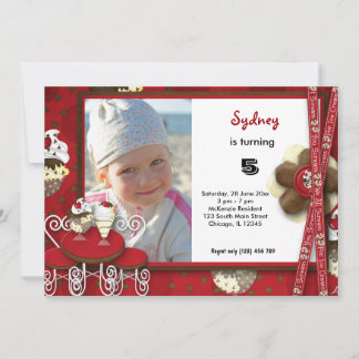 Invitation Anniversaire de Cupcake