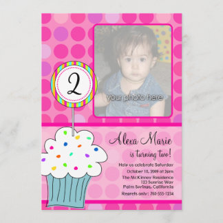 Invitation Anniversaire de Cupcake