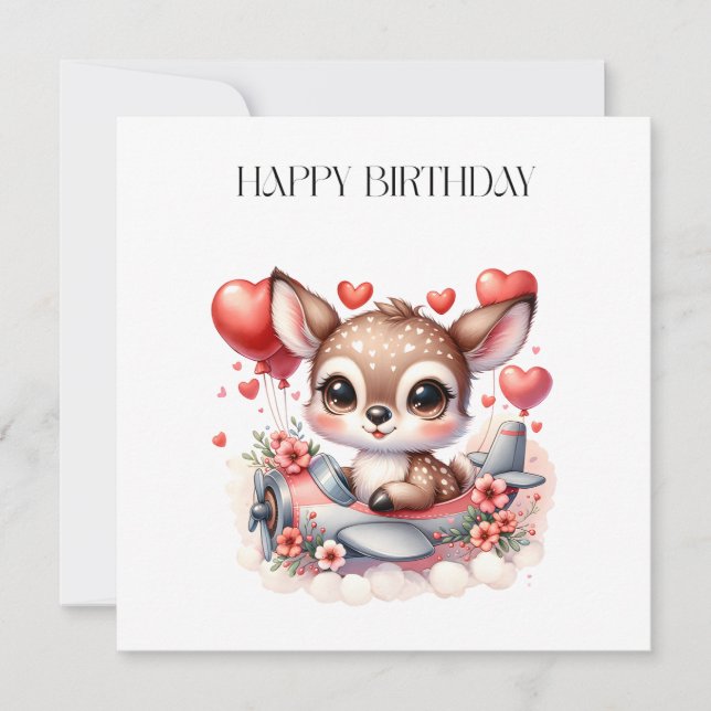 Invitation Anniversaire de Deer Pilot (Devant)
