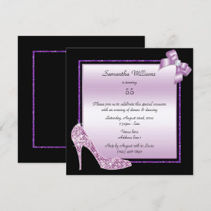 Invitation Anniversaire de Diamond Stiletto et de Romantic Bo