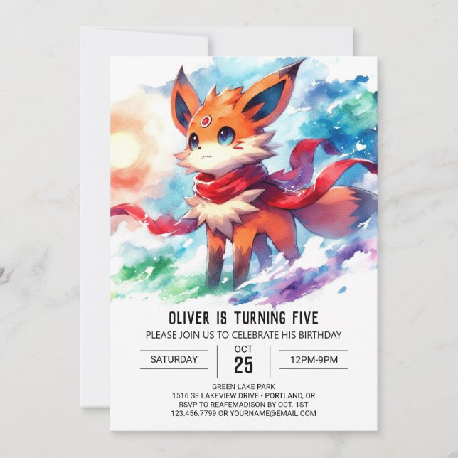 Invitation Anniversaire de Digital Fox (Devant)