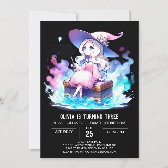 Invitation Anniversaire de Digital Little Wizard (Devant)