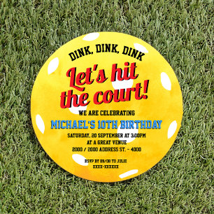 Invitation Anniversaire de Dink Pickleball