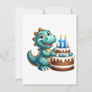 Invitation Anniversaire de Dino 11 ans