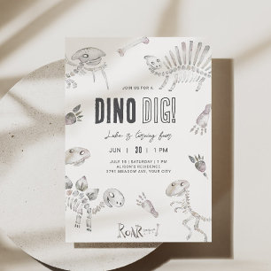 Invitation Anniversaire de Dino Dig