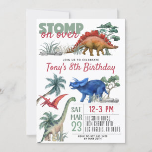 Invitation Anniversaire de Dinosaur