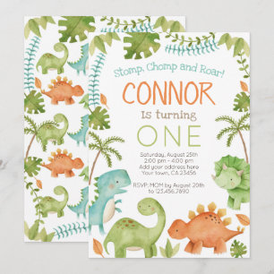 Invitation Anniversaire de Dinosaur