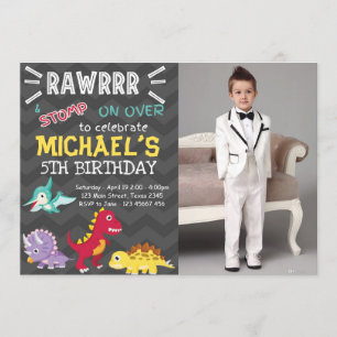 Invitation Anniversaire de Dinosaur