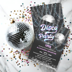 Invitation Anniversaire de Disco Party