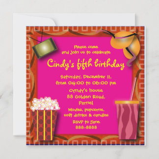 Invitation Anniversaire de enfant 038: Boisson Pop