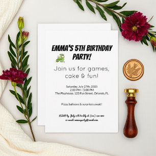 Invitation Anniversaire de enfant colorée