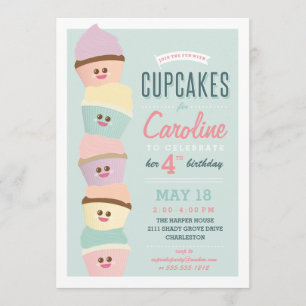 Invitation Anniversaire de enfant *Cupcake Party* 