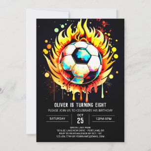 Invitation Anniversaire de enfant d'aquarelle Ball
