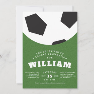 Invitation Anniversaire de enfant de balle de football