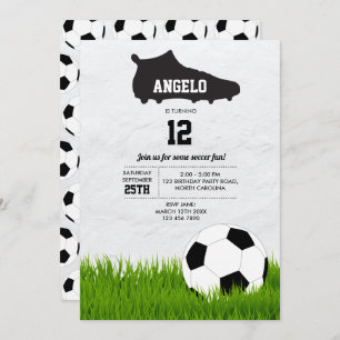 Invitation Anniversaire de enfant de balle de sport de footba