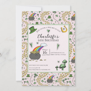 Invitation Anniversaire de enfant de Jour de la Saint Patrick