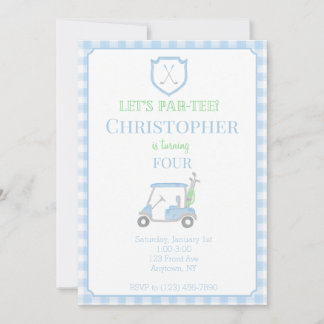 Invitation Anniversaire de enfant de Par-Tee