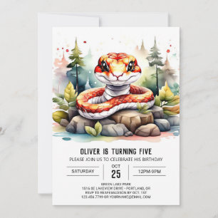 Invitation Anniversaire de enfant de serpent en ligne