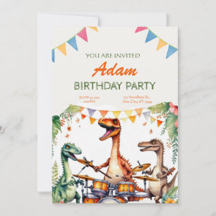 Invitation Anniversaire de enfant Dinosaur