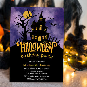Invitation Anniversaire de enfant du costume d'Halloween
