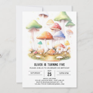 Invitation Anniversaire de enfant du jardin de la chambre jol