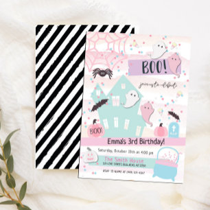 Invitation Anniversaire de enfant du Pastel Hallow