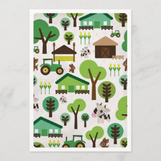 Invitation anniversaire de enfant du tracteur pour