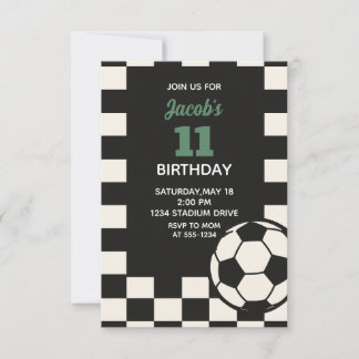 Invitation Anniversaire de enfant Party - Soccer Boys Anniver