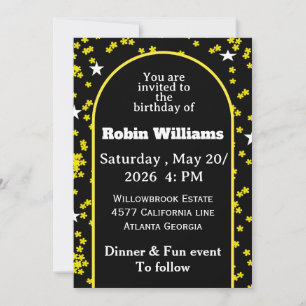 Invitation Anniversaire de enfant personnalisable 