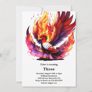 Invitation Anniversaire de enfant Phoenix