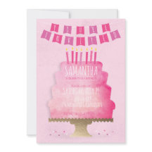 Invitation Anniversaire de enfant - Plutôt Rose