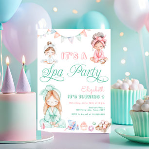 Invitation Anniversaire de enfant spa